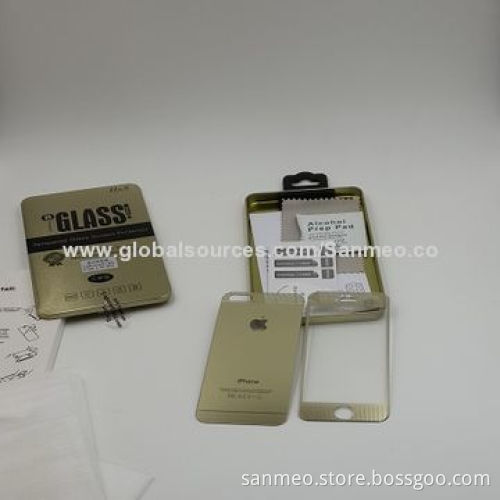 Tempered-glass screen protector for iPhone 5/5S, make the touch screen more strong and sensitiveNew